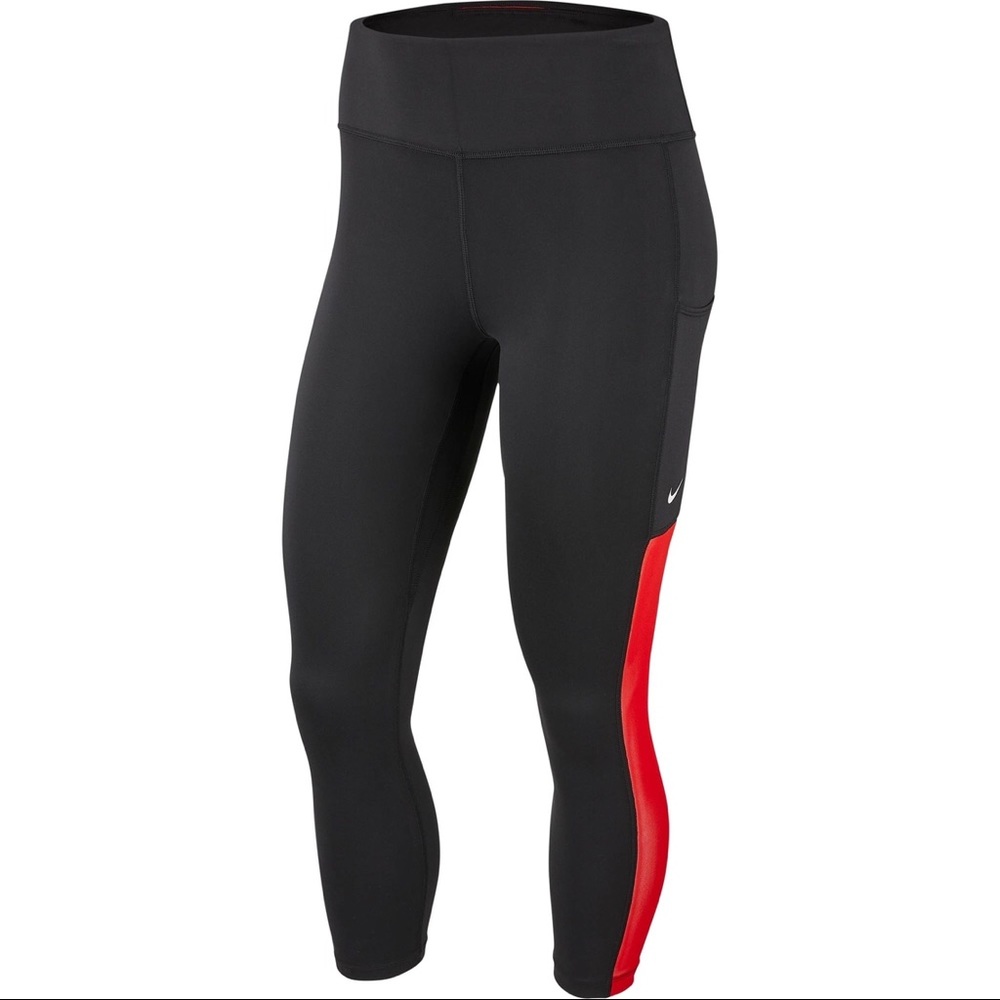 NWT Womens Nike All In crop mesh pocket tight